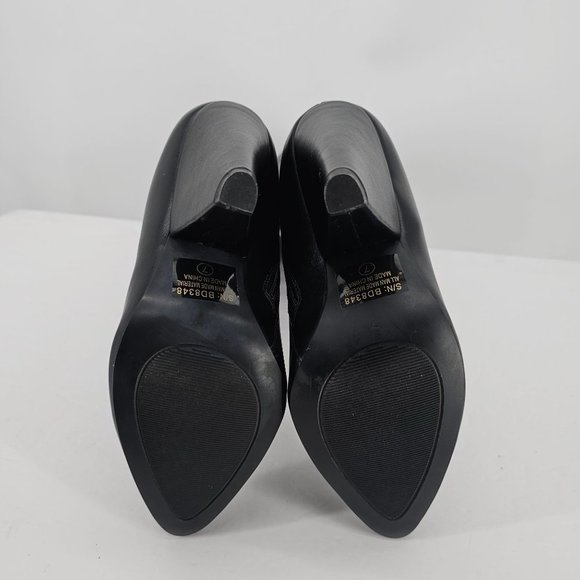 Black Patent Slouchy Boot - Picture 6 of 10